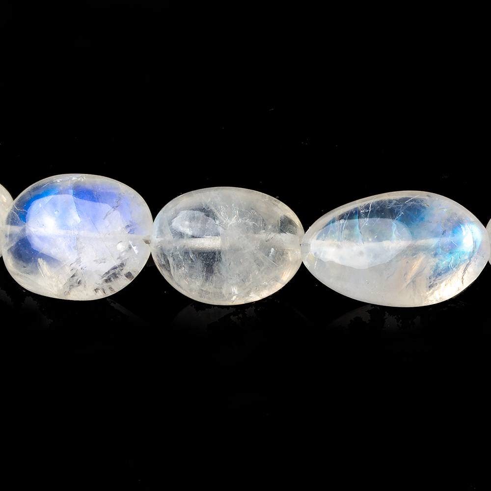 10x9-20x11mm Rainbow Moonstone plain nugget Beads 18 inch 33 pieces - Beadsofcambay.com