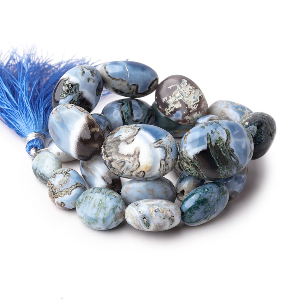 11x10-23x17mm Owyhee Blue Opal Plain Nugget Beads 16 inch 25 pieces AAA - Beadsofcambay.com