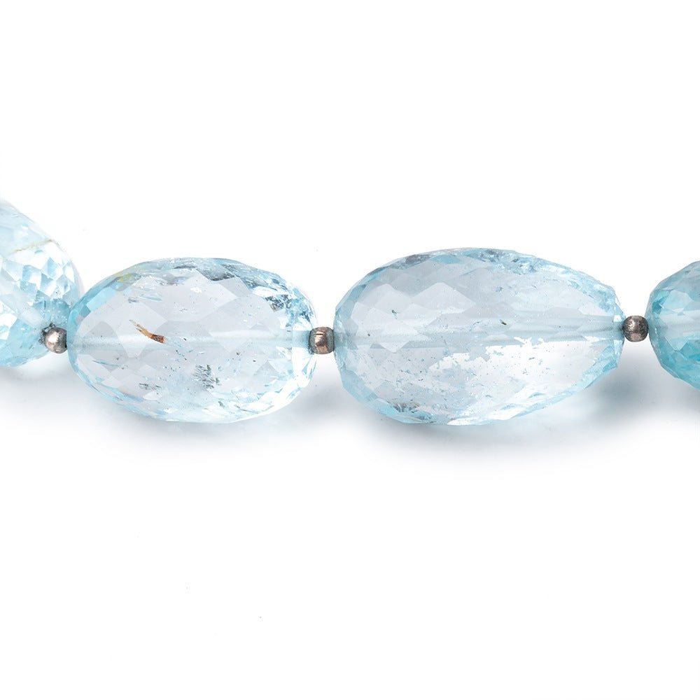 11x6-23x14mm Sky Blue Topaz Faceted Nugget Beads 16 inch 23 pieces - Beadsofcambay.com