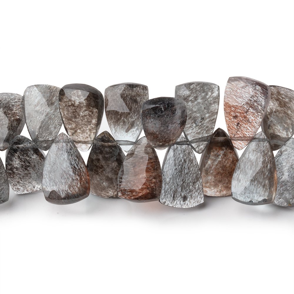 11x7-13x8mm Copper Moss Aquamarine Top Drilled Faceted Points 7.5 inch 56 Beads AAA - Beadsofcambay.com