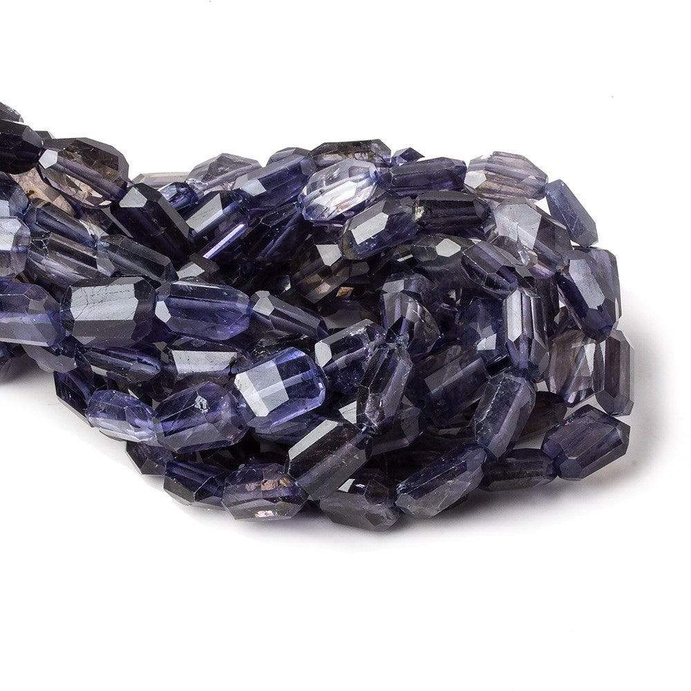 11x7mm Iolite Faceted Nugget Beads 8 inch 22 pieces AA - Beadsofcambay.com