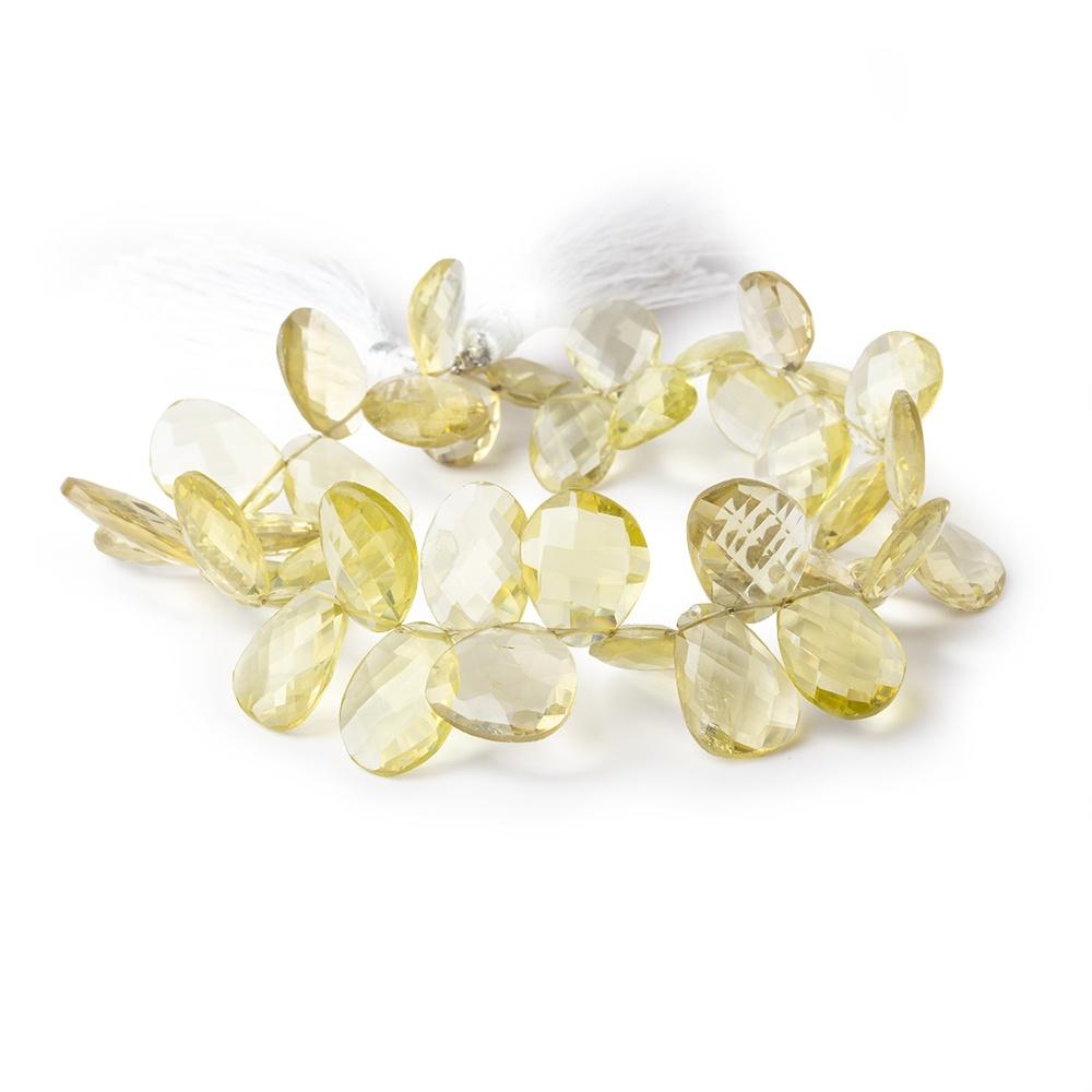 11x9-16x10mm Lemon Quartz Faceted Freeform Beads 8 inch 37 pieces - Beadsofcambay.com