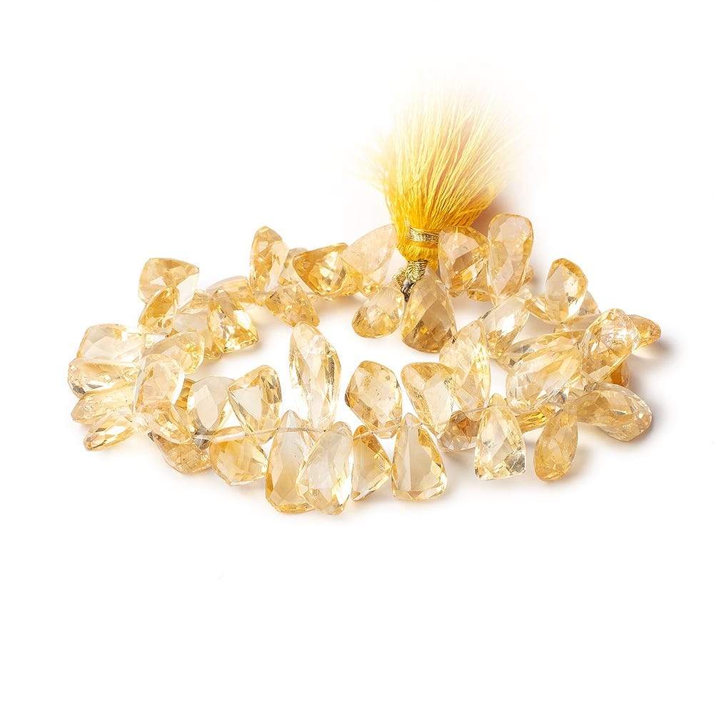 11x9-19x8.5mm Citrine Faceted Free Shape Beads 8.5 inch 54 pcs - Beadsofcambay.com