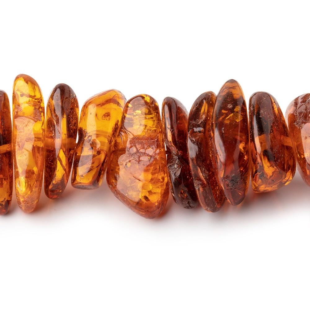 11x9-23x12mm Baltic Amber Plain Nugget Beads 24 inch 115 pieces - Beadsofcambay.com