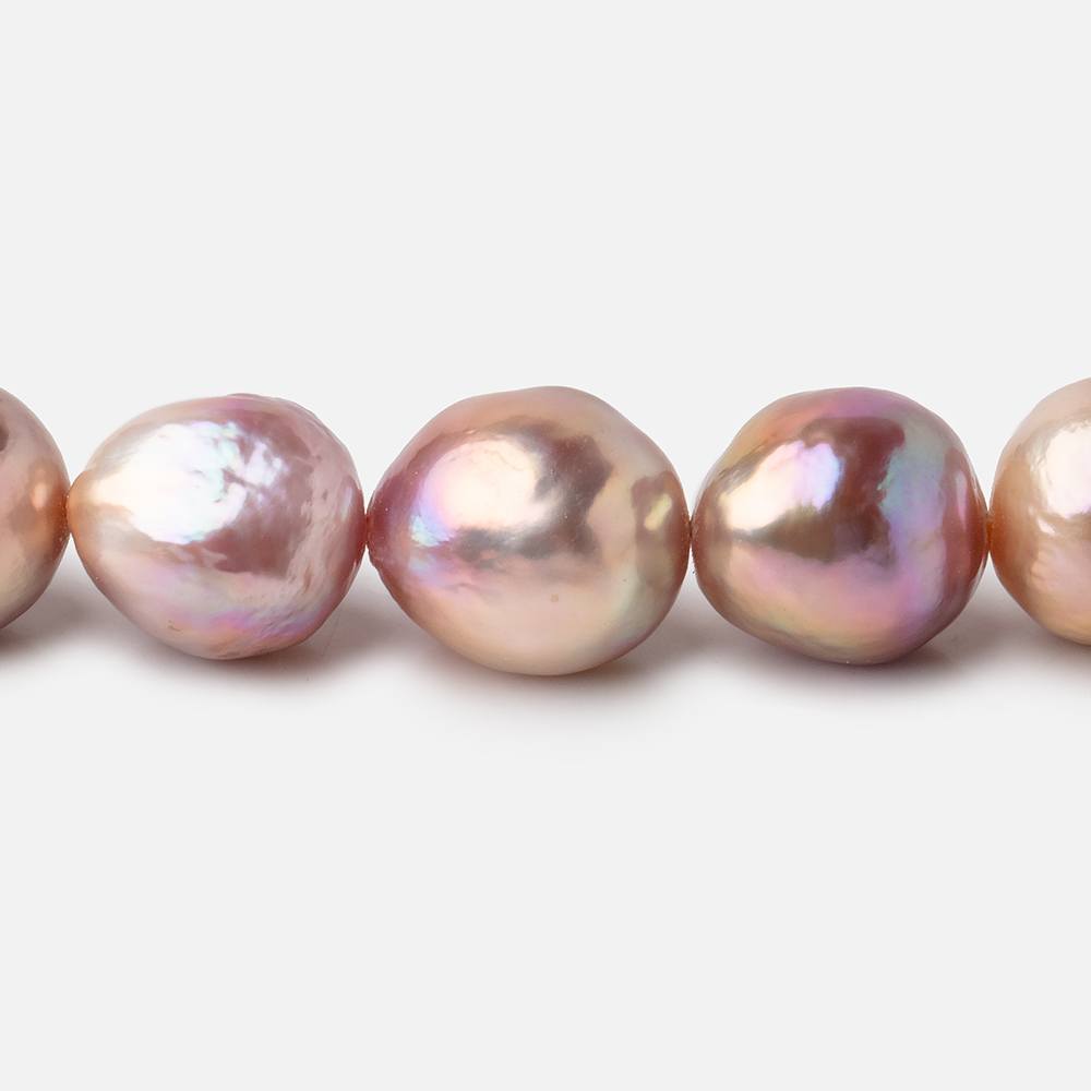 12-16mm Tri-Color Baroque Freshwater Pearls 16 inch 29 pieces AAA - Beadsofcambay.com