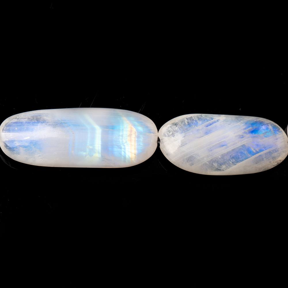 12-29mm Rainbow Moonstone Plain Nugget Beads 18 inch 29 pieces AAA - Beadsofcambay.com
