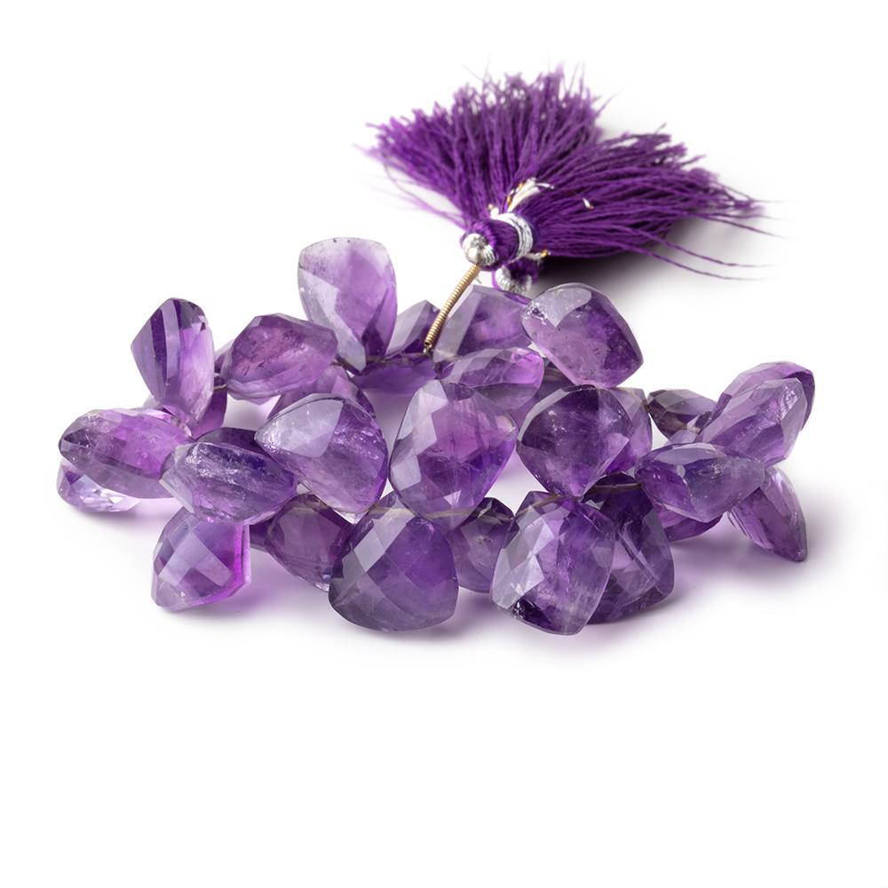 12x11-16x13mm Amethyst Top Drill Faceted Free Shape Beads 7 inch 34 pieces - Beadsofcambay.com