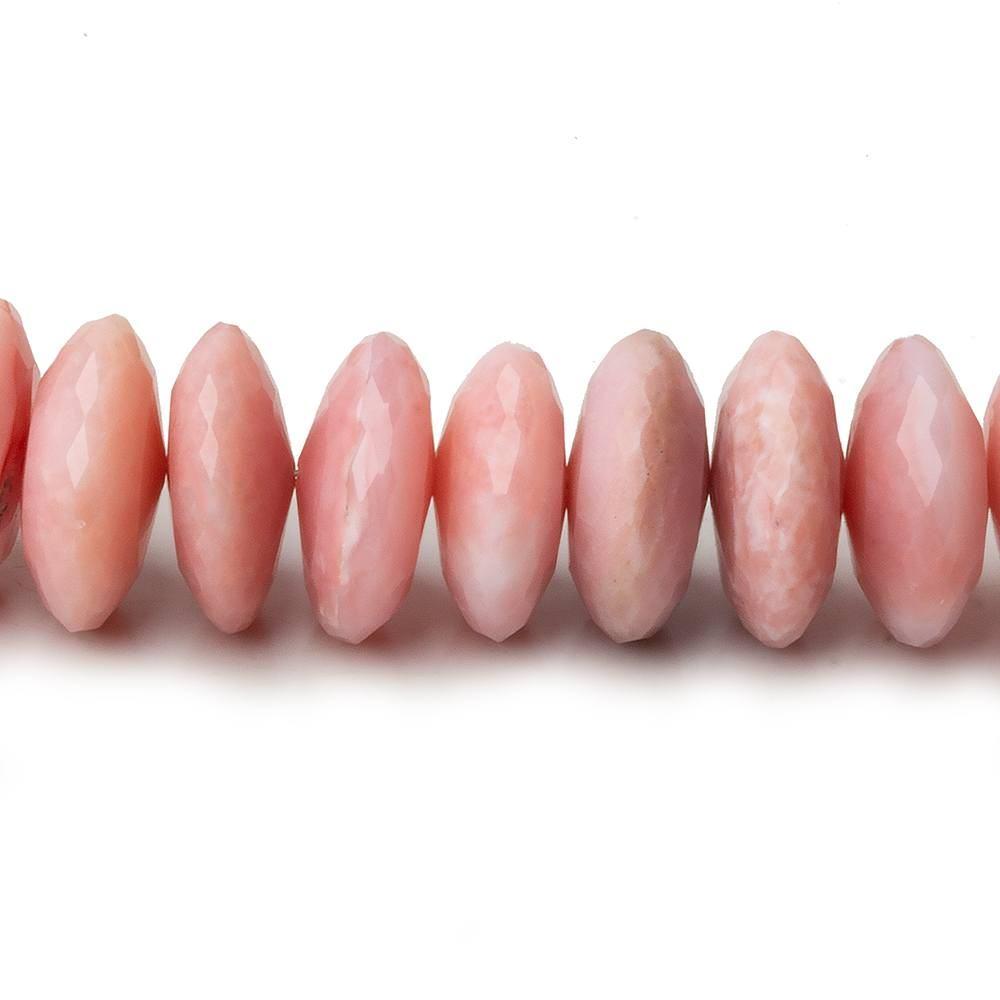13-13.5mm Pink Peruvian Opal German Faceted Rondelles 16 inches 72 pcs AA - Beadsofcambay.com