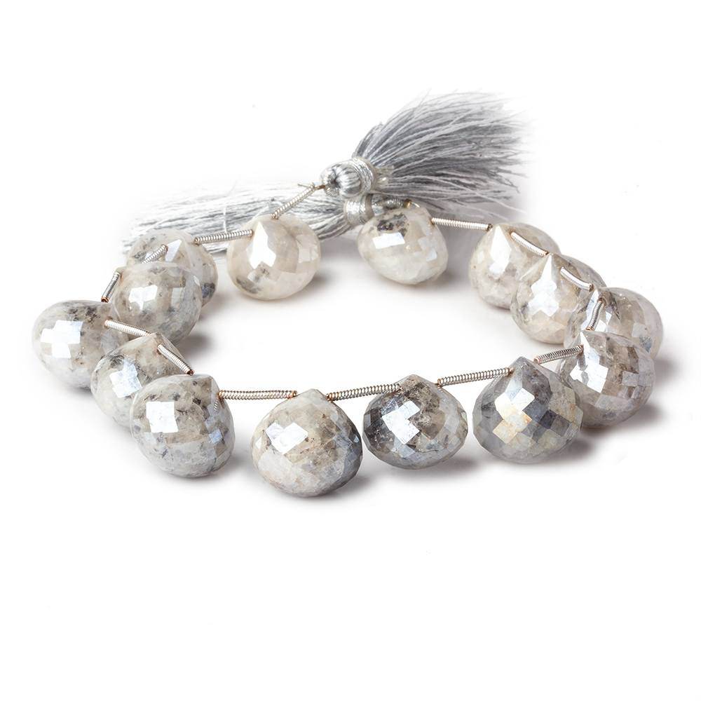 13-15mm Mystic Tourmalinated Quartz Candy Kiss Briolettes 8.5 inch 14 pcs - Beadsofcambay.com