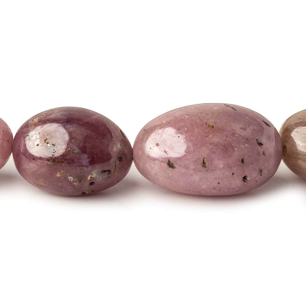 13x11-23x15mm Multi Color Sapphire & Ruby Plain Nugget Beads 17 inch 26 pieces - Beadsofcambay.com