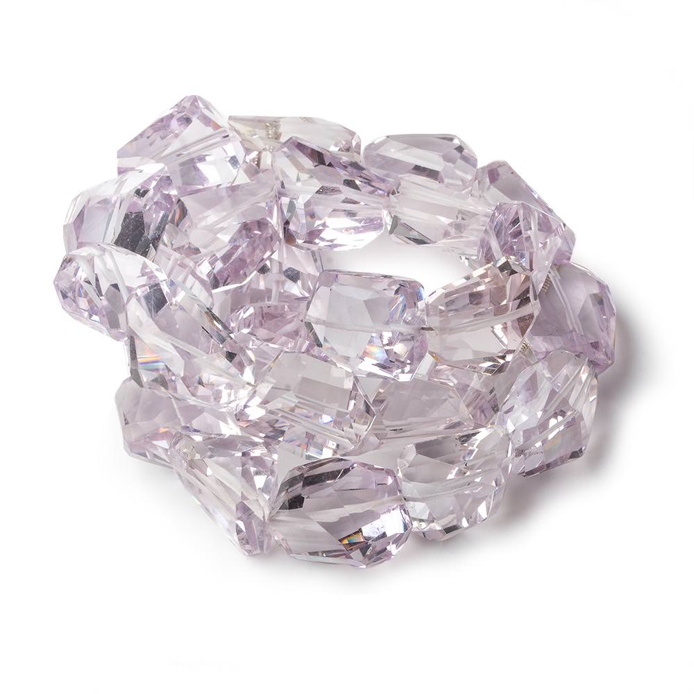 13x14-17x13.5mm Pink Amethyst faceted nugget beads 15 inch 26 beads - Beadsofcambay.com