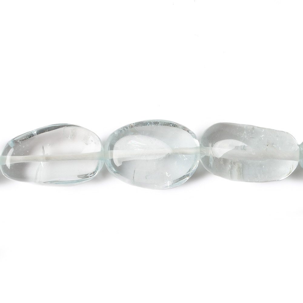 13x9-19.5x12mm Sky Blue Topaz Plain Nugget Beads 16 inches 29 pieces - Beadsofcambay.com