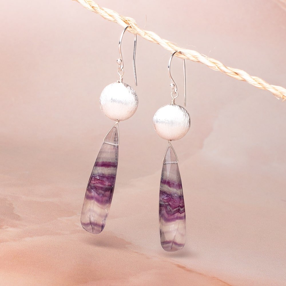 14mm Silver Plated Copper Brushed Coin Beads Set of 4 pieces - Beadsofcambay.com