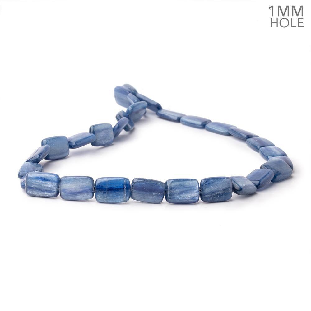 14x10mm Ceylon Blue Kyanite Plain Rectangles 15.5 inch 29 Beads 1mm Hole - Beadsofcambay.com