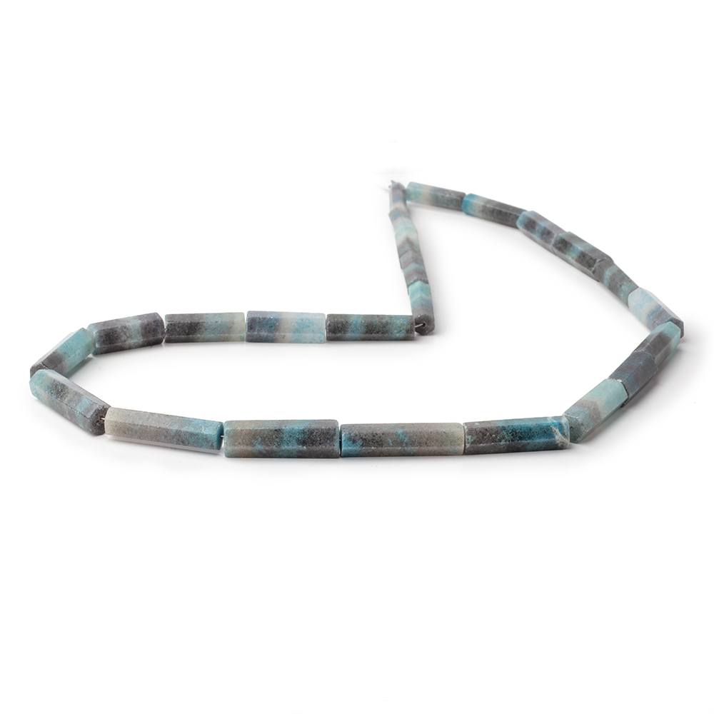 14x4-23x6mm Rare Paraiba Quartz Faceted Tube Beads 18 inch 24 pieces AAA - Beadsofcambay.com