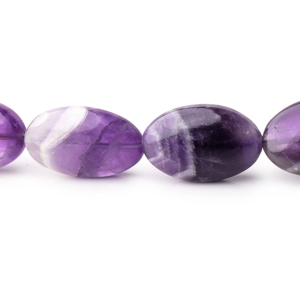 14x9-17x12mm Cape Amethyst Plain Oval Beads 15 inch 24 pieces - Beadsofcambay.com