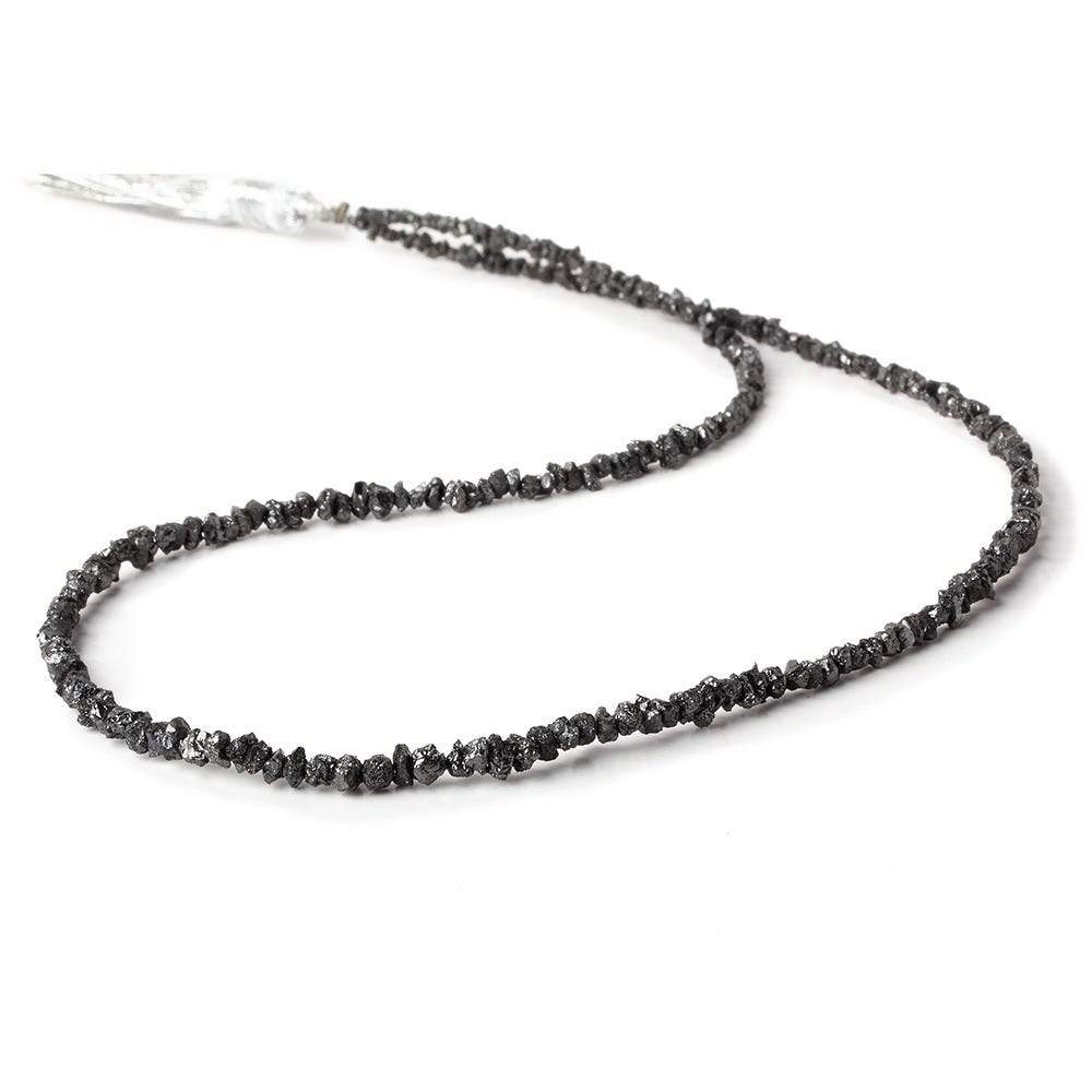 1.5-3.5mm Black Diamond crystal nugget beads 15 inch 220 pieces - Beadsofcambay.com
