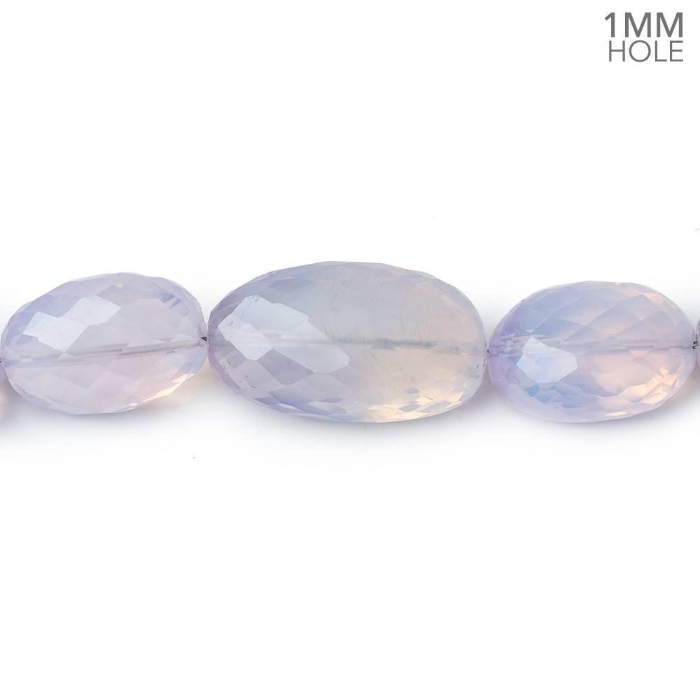 16x11-26x15mm Lavender Opal straight drilled faceted nuggets 20 inch 33 beads AA large hole - Beadsofcambay.com