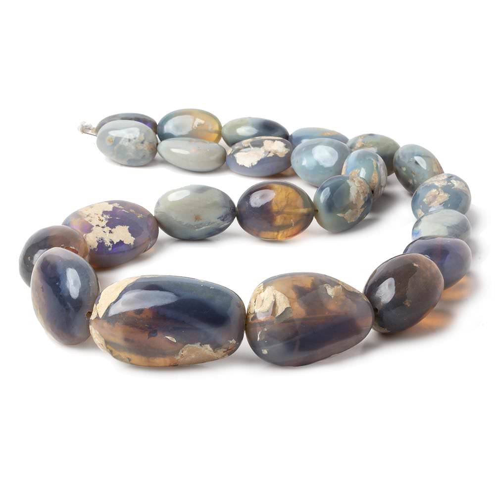 17x12-33x20mm Australian Opal & Matrix Plain Nuggets 18 inch 23 Beads AA - Beadsofcambay.com