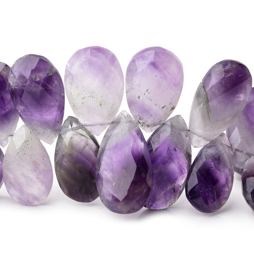18x12-24x14mm Cape Amethyst Faceted Pear Beads 8 inch 35 pieces - Beadsofcambay.com