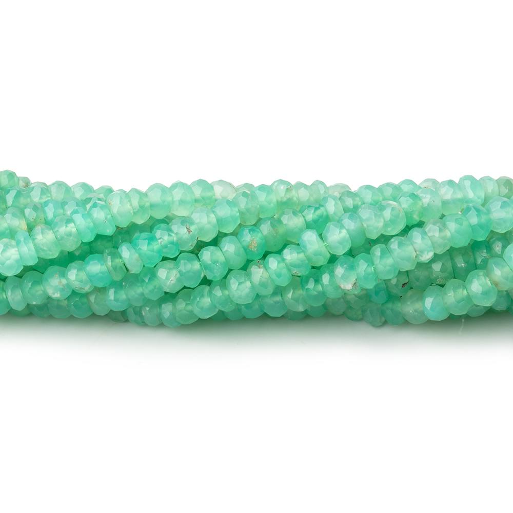 3.5mm Chrysoprase Faceted Rondelle Beads 13 inch 145 pieces AA