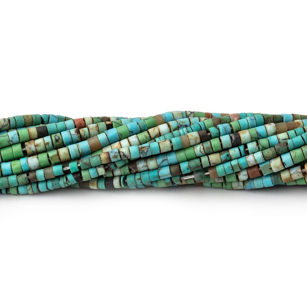 2-2.5mm Howlite Hand Cut Tube Beads 14.5 inch 200 pieces - Beadsofcambay.com