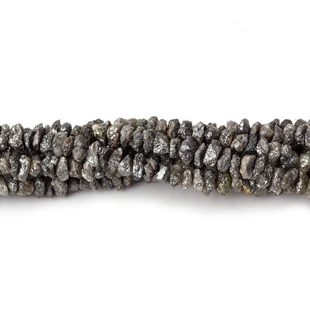 2-3mm Platinum Grey Diamond crystal nugget beads 15 inch 220 pieces - Beadsofcambay.com