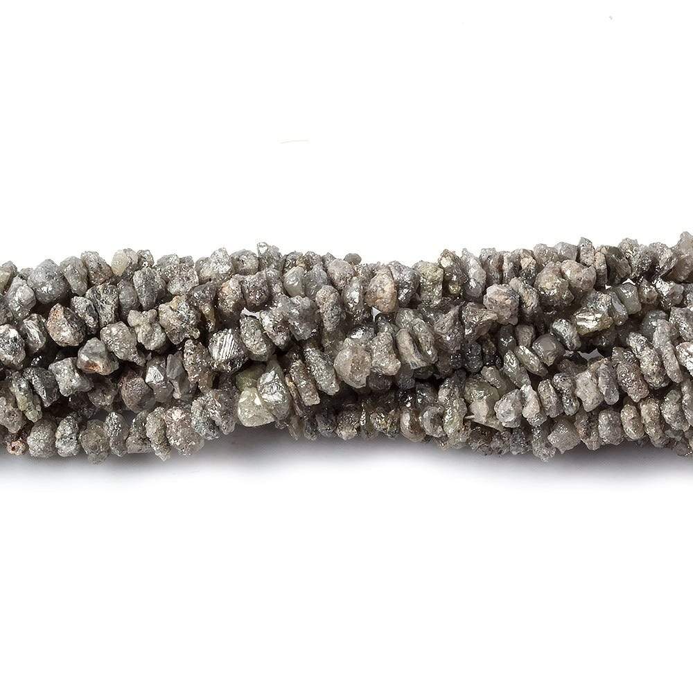 2-4mm Champagne Grey Diamond crystal nugget beads 15 inch 225 pieces - Beadsofcambay.com