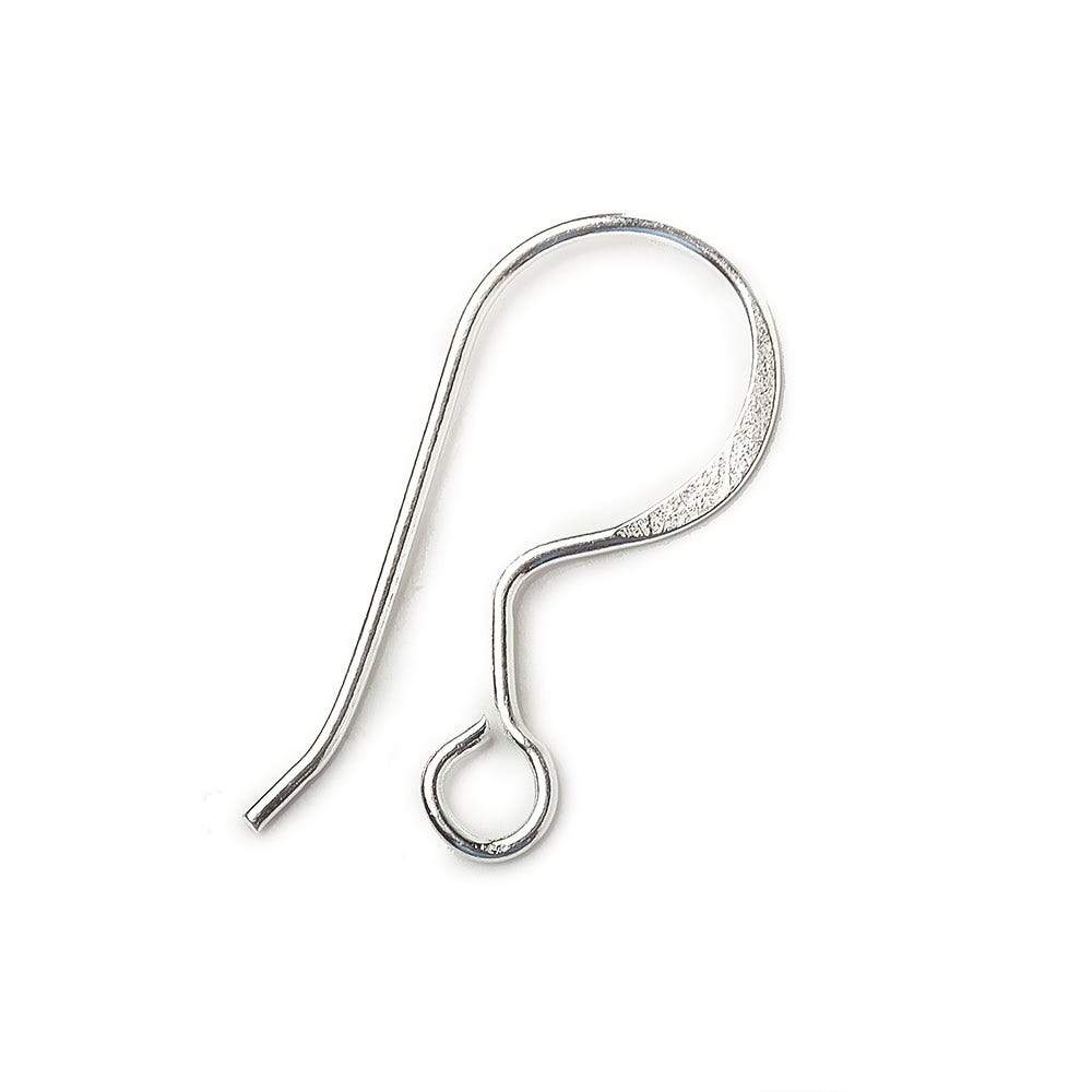 20mm Sterling Silver Earwire Fishhook 10 Pieces - Beadsofcambay.com