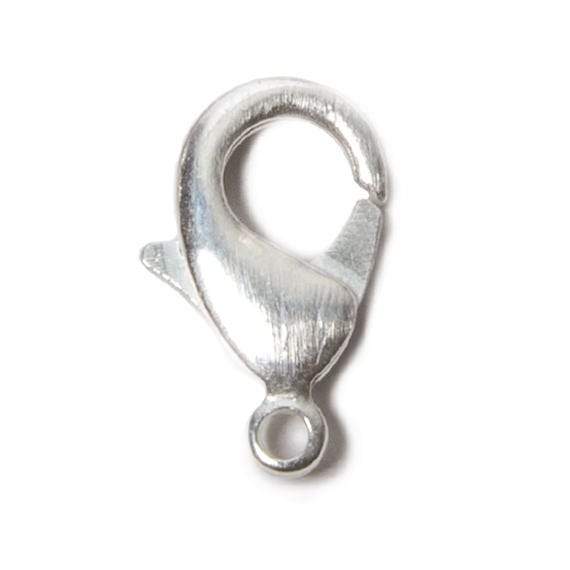 20mm Sterling Silver plated Brushed Lobster Clasp Set of 4 - Beadsofcambay.com