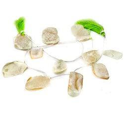 20x12-33x24mm Moon Rise Drusy Freeform Beads 11 pieces - Beadsofcambay.com