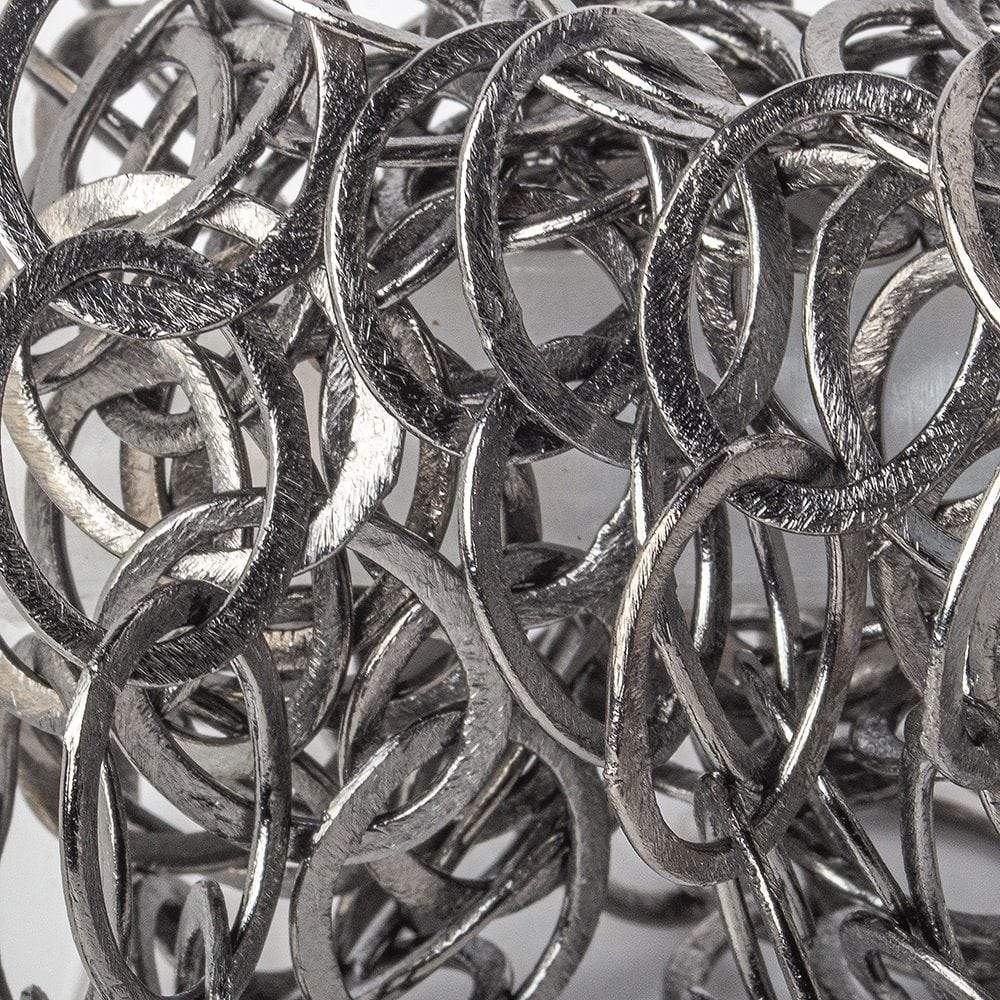 20x17mm Black Gold plated Brushed Oval Link Chain by the foot - Beadsofcambay.com