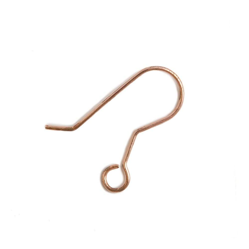 21x9mm Copper Earwire 50 pieces - Beadsofcambay.com