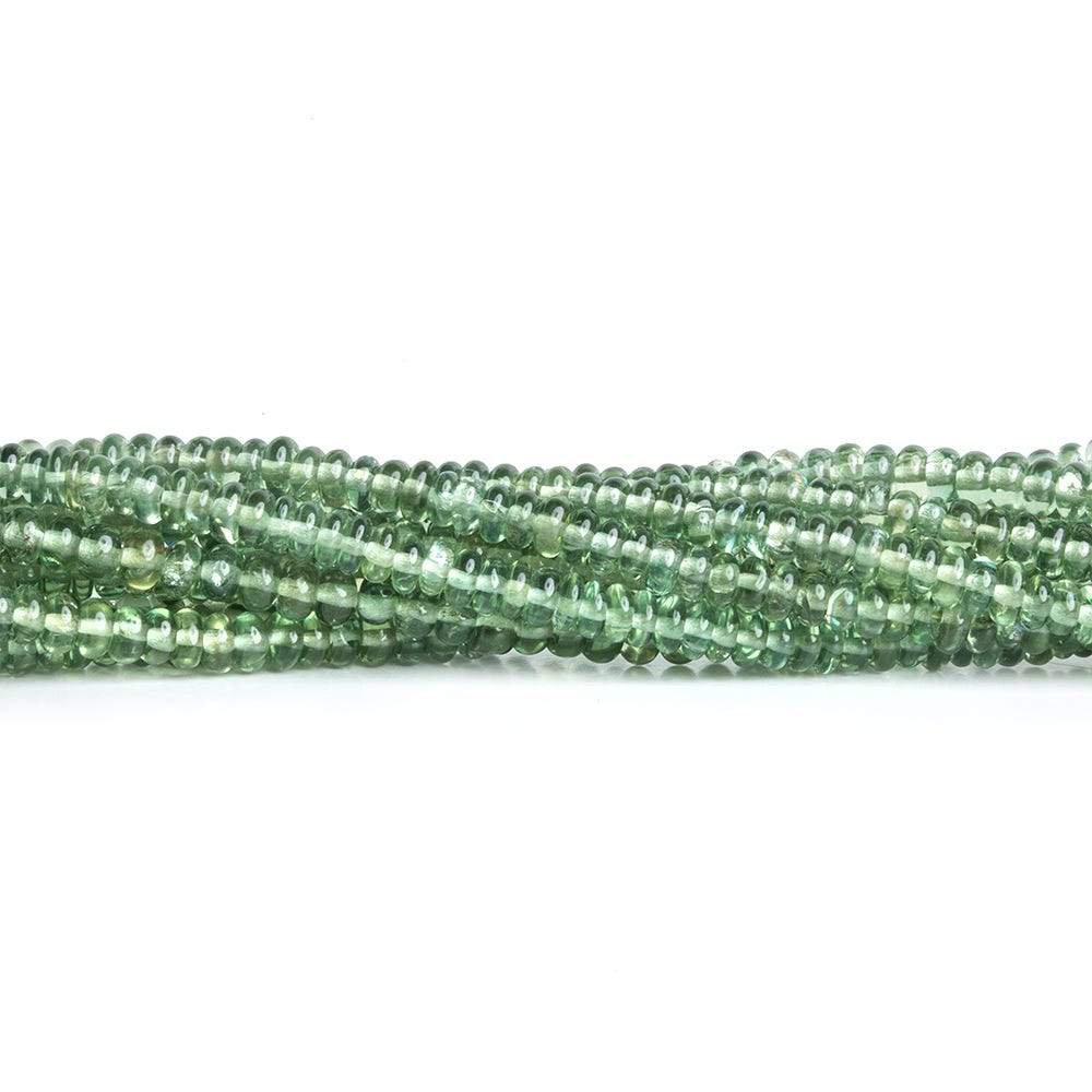 2.5-3mm Green Apatite plain rondelle 13 inch 172 Beads - Beadsofcambay.com