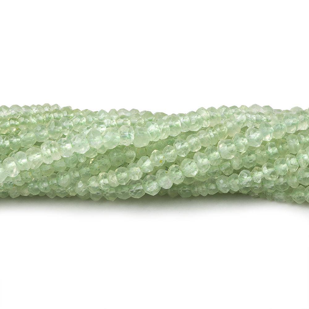2.5-3mm Prehnite Faceted Rondelle 13.5 inch 163 Beads - Beadsofcambay.com