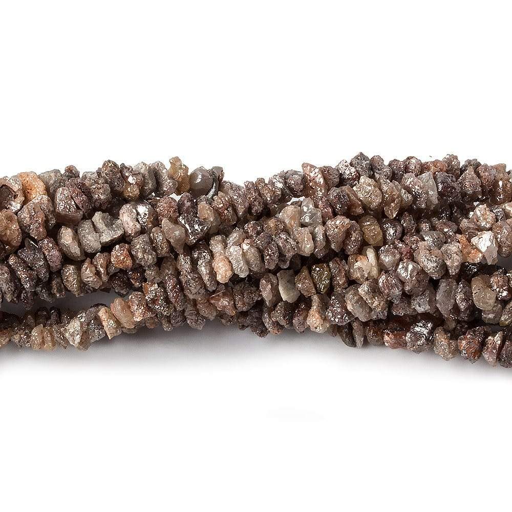 2.5-4mm Rose Chocolate Diamond crystal nugget beads 15 inch 225 pieces - Beadsofcambay.com