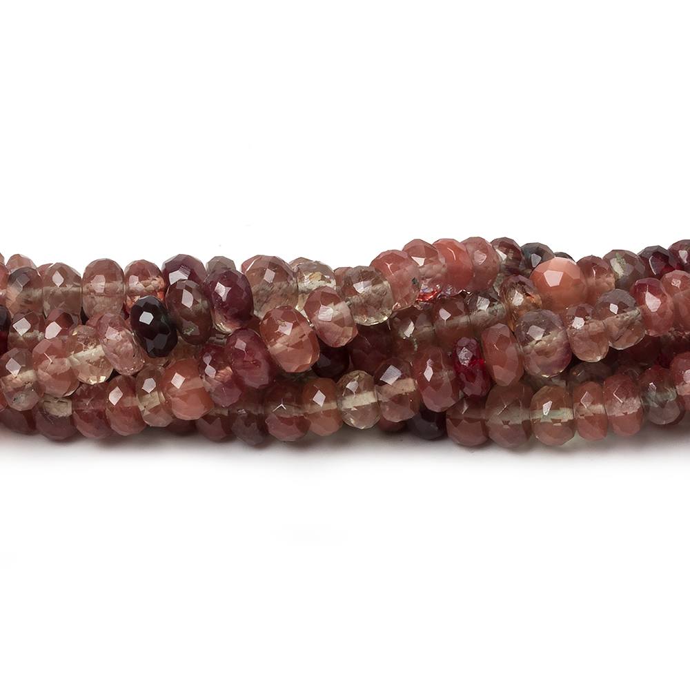 2.5-5mm Andesine Faceted Rondelle Beads 18 inch 210 pieces - Beadsofcambay.com