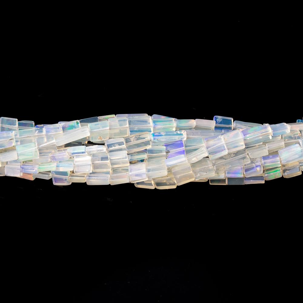 2.5-8mm Ethiopian Opal Plain Rectangle Beads 18 inch 105 pieces - Beadsofcambay.com