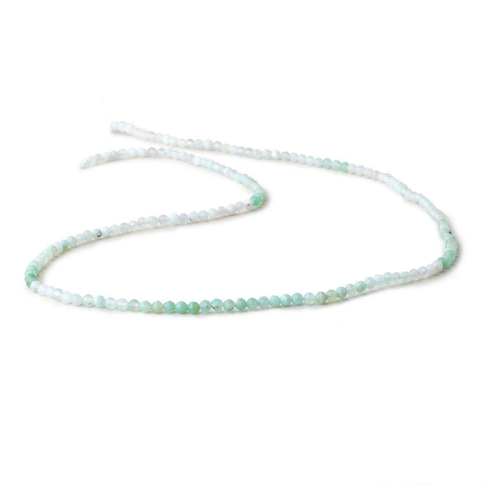 2.5 mm Blue Peruvian Opal Micro Faceted Round Beads 16 inch 155 pieces - Beadsofcambay.com