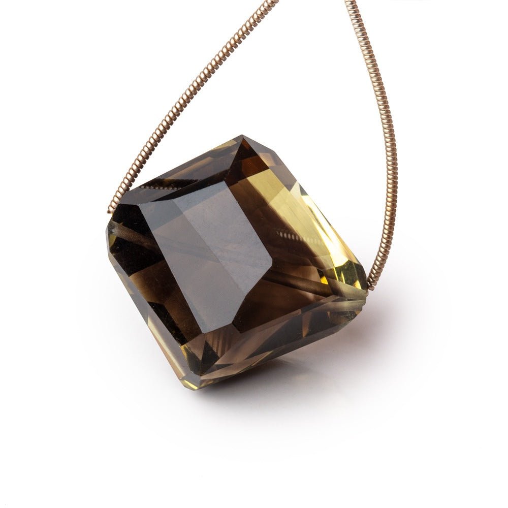 27x26x18mm Bi-Color Quartz Faceted Nugget 1 Focal Bead - Beadsofcambay.com