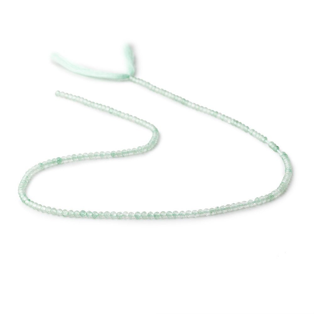 2mm Aventurine Micro Faceted Rondelle Beads 12.75 inch 168 pieces - Beadsofcambay.com