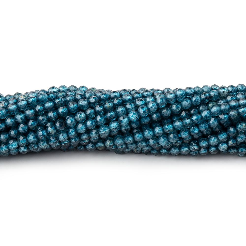 2mm London Blue Quartz Micro faceted round beads 12.5 inch 180 pieces - Beadsofcambay.com