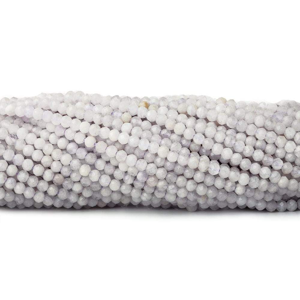 2mm Pale Cape Amethyst microfaceted round beads 13 inch 170 pieces - Beadsofcambay.com