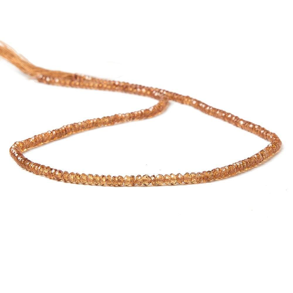 2mm Spessartite Garnet Faceted Rondelle 14 inch 185 pcs - Beadsofcambay.com
