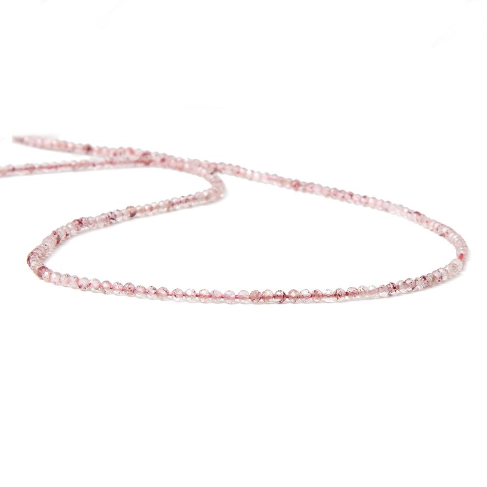2mm Strawberry Quartz micro-faceted rounds 13 inch 175 beads AAA - Beadsofcambay.com