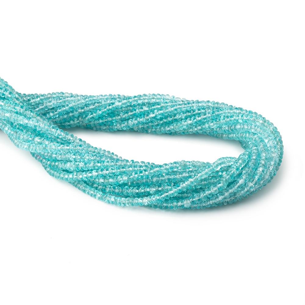 3-3.5mm Apatite faceted rondelles 16 inch 148 beads - Beadsofcambay.com