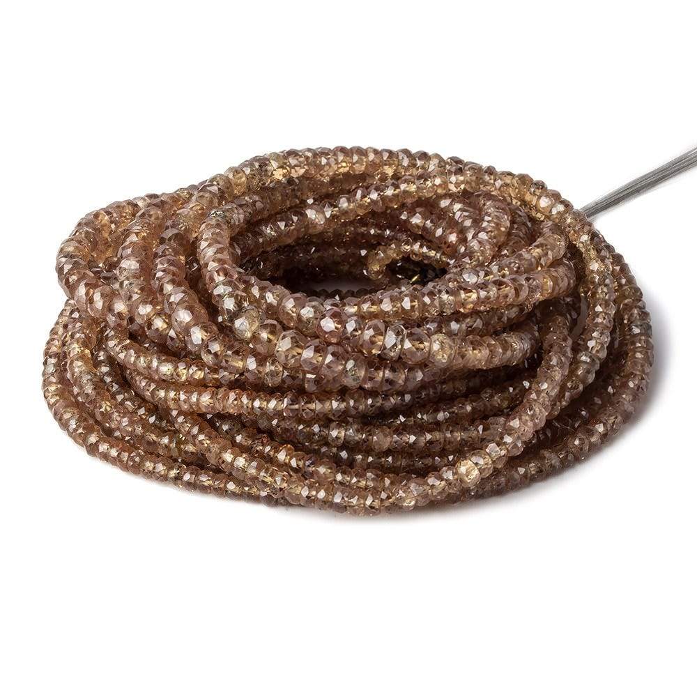 3-4mm Color Change Garnet faceted rondelles 18 inch AA - Beadsofcambay.com