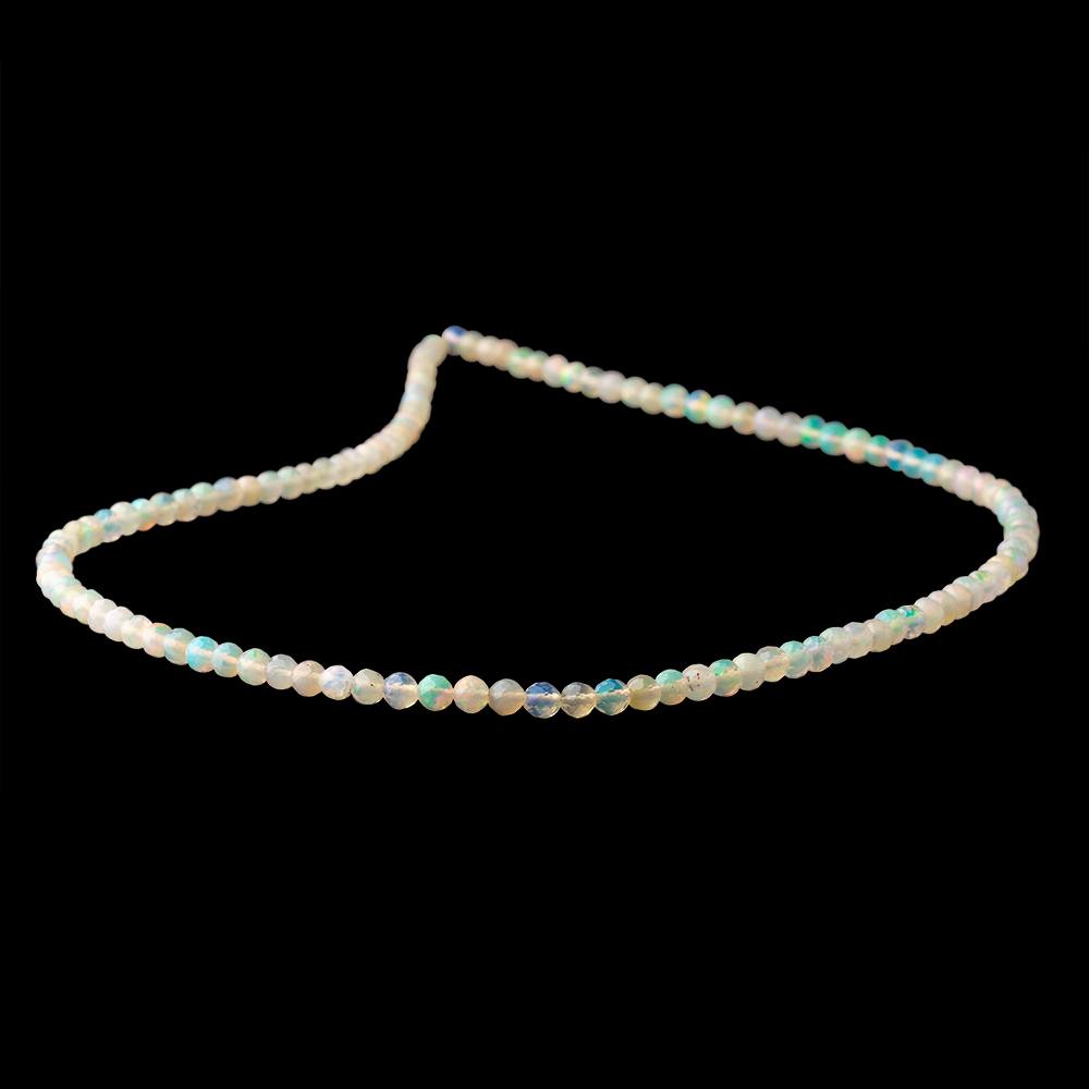 3-4mm Ethiopian Opal Micro Faceted Round Beads 17 inch 121 pieces AA - Beadsofcambay.com