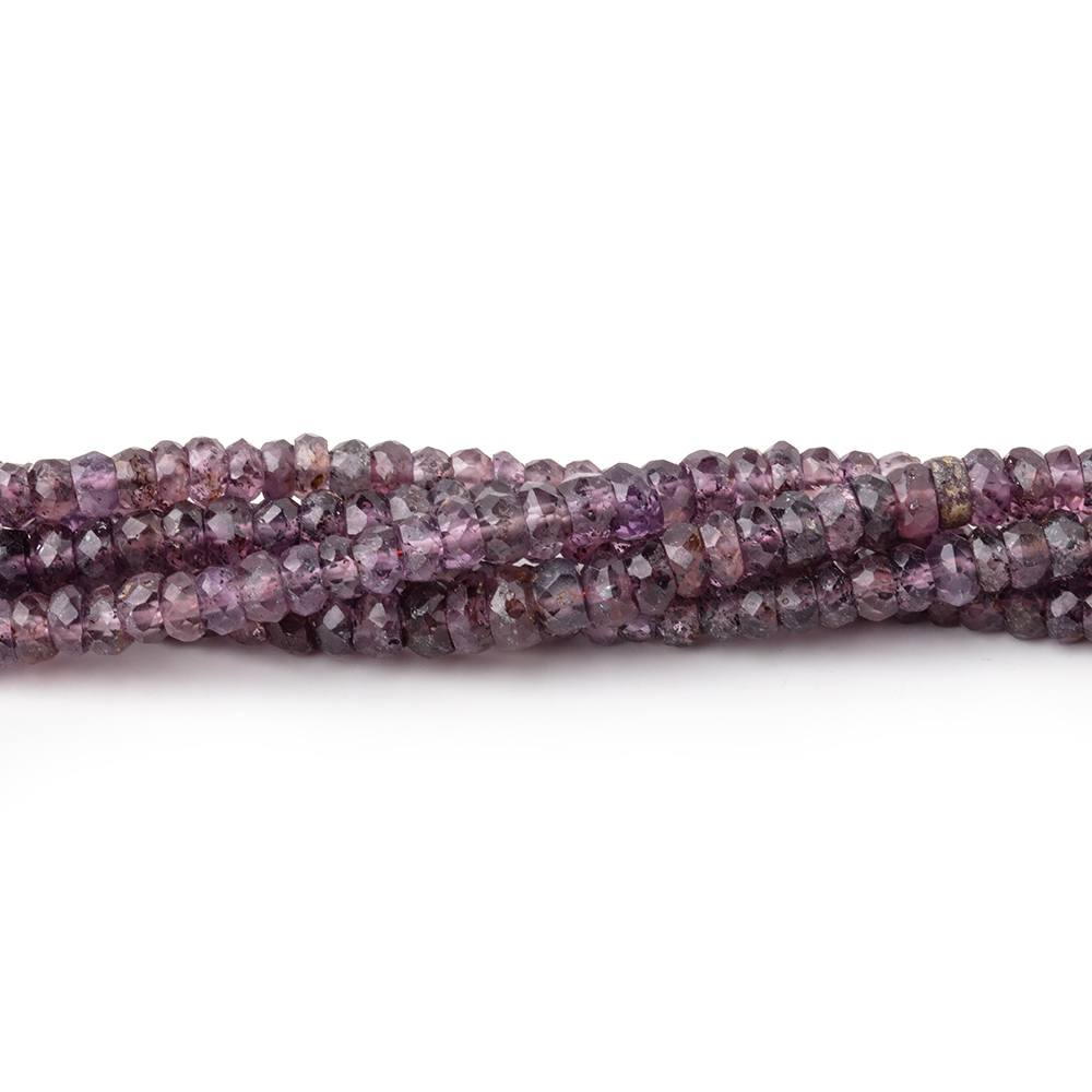 3-4mm Purple Spinel Faceted Rondelle Beads 16 inch 190 pieces AA - Beadsofcambay.com