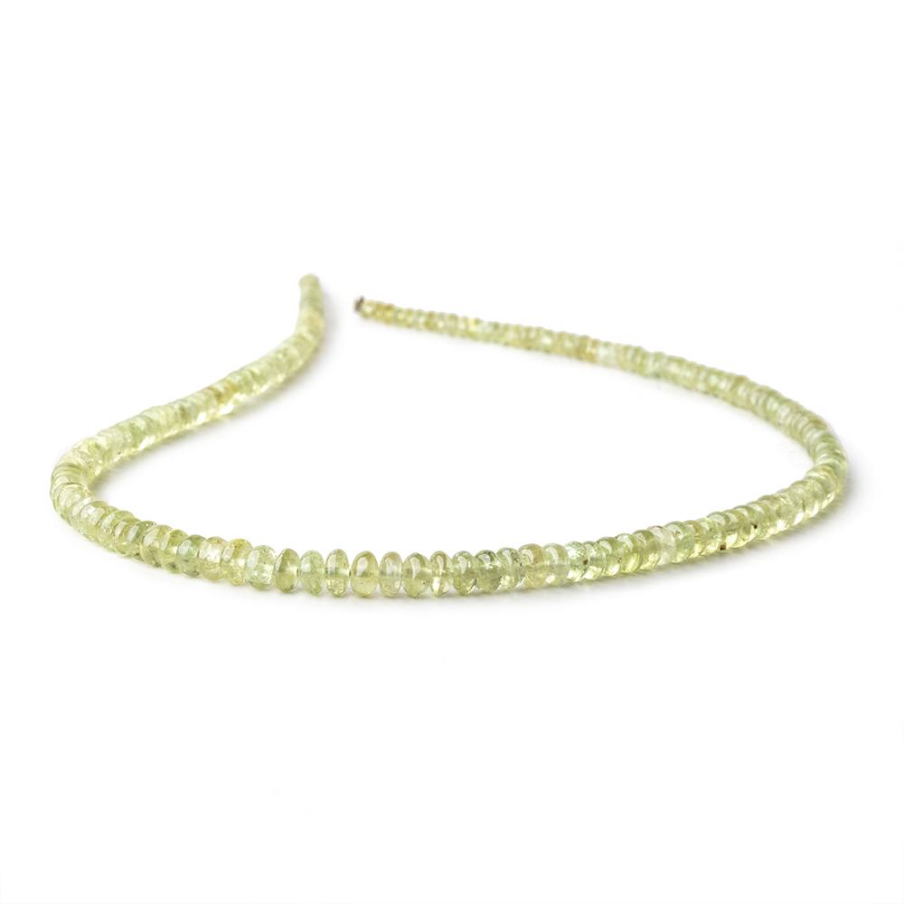 3-5mm Grossular Garnet Plain Rondelle Beads 16 inch 155 pieces - Beadsofcambay.com